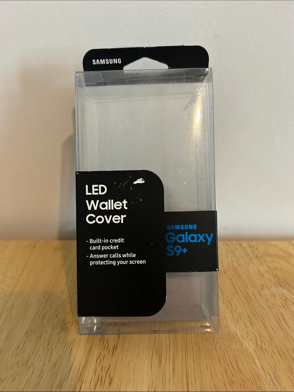 Samsung LED Wallet Cover for Galaxy S9+ in Black